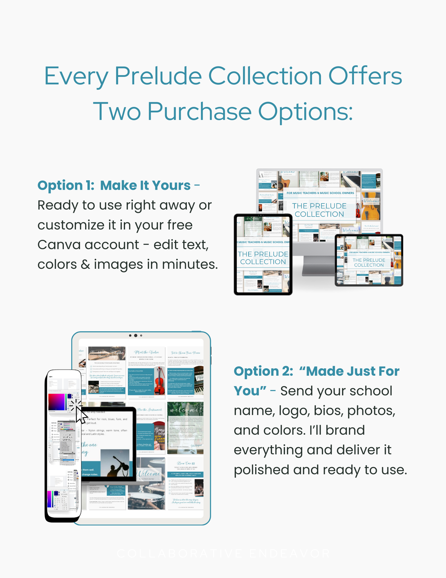 Make it Yours or Fully Customized Made Just For You - Music Student Welcome Templates