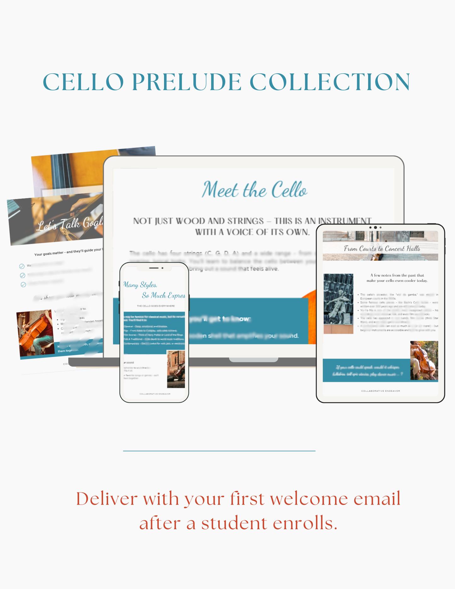 Guide for welcoming new cello students to your studio