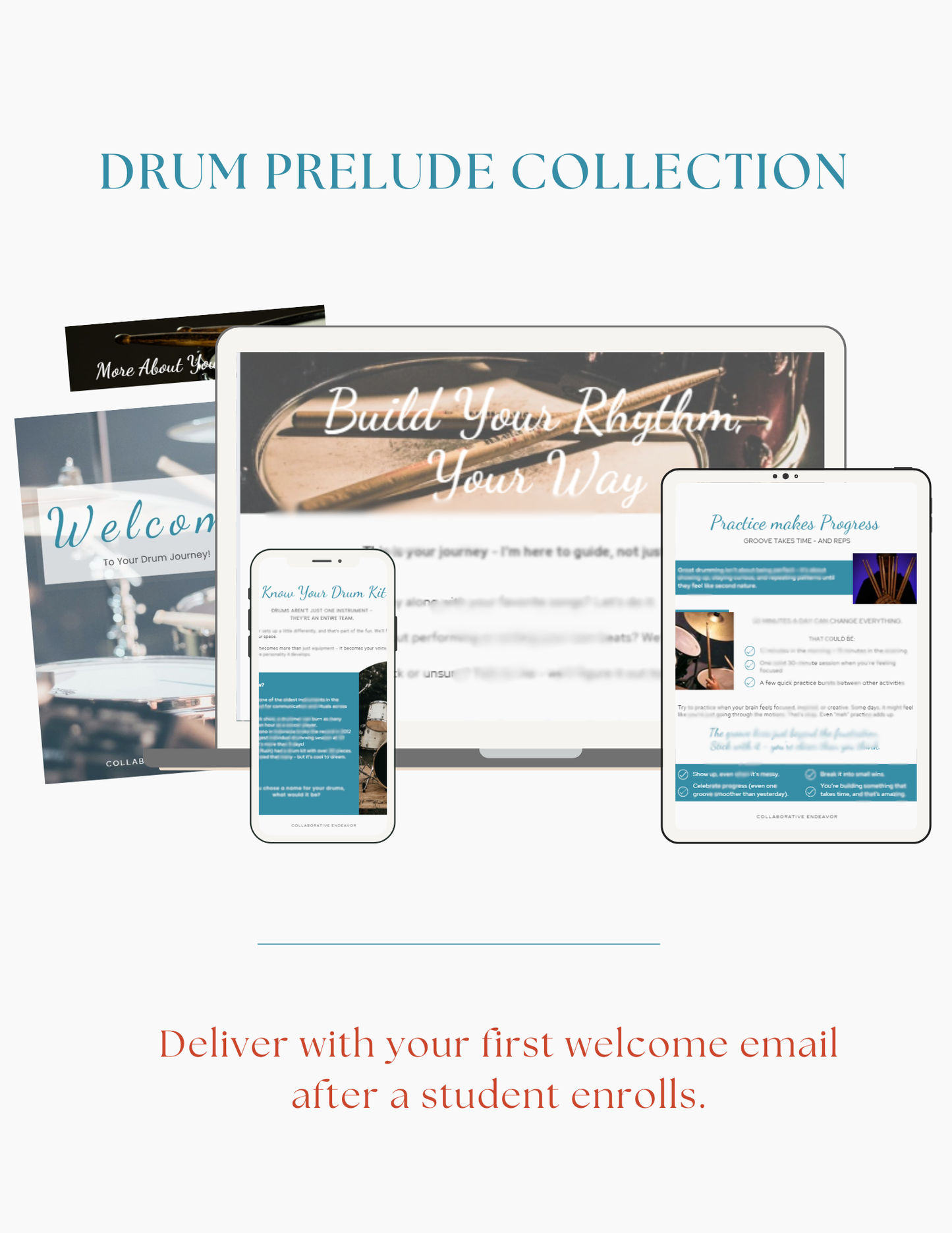 Guide for welcoming new drum students to your music studio