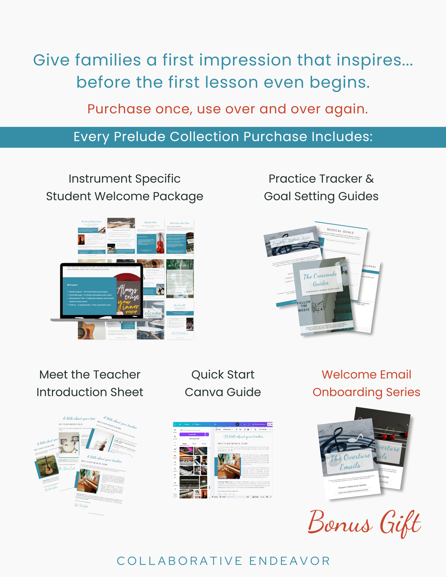 Music Student Onboarding Packages