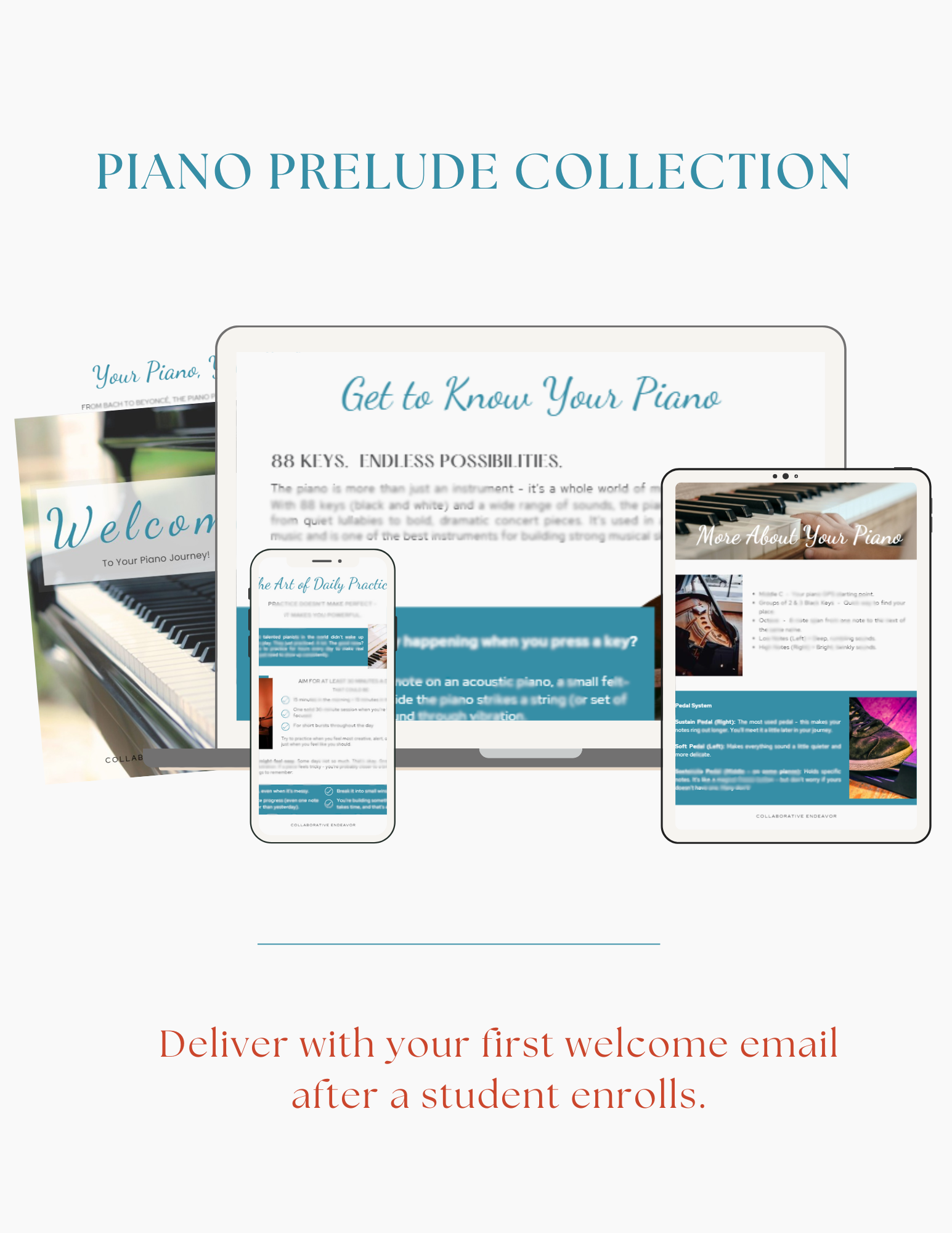 Guide for welcoming new piano students to your music studio