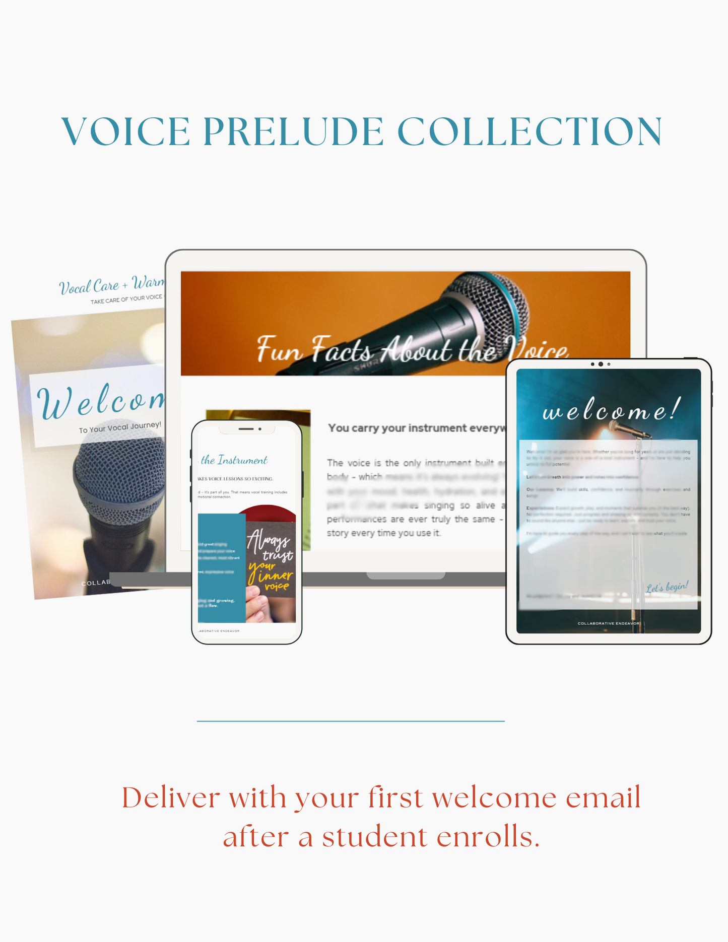 Guide for welcoming new voice students to your studio